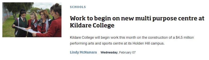 Southern Cross_work to begin on new multi purpose centre at Kildare College.JPG